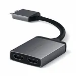 Satechi Type-C Dual HDMI DUAL 4K 60Hz Adapter Space Gray -  Laptop Adapter / HUB στο Twiinshop