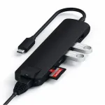 Satechi Type-C Multi-Port Hub 4K Ethernet Slim Black -  Laptop Adapter / HUB στο Twiinshop