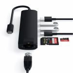 Satechi Type-C Multi-Port Hub 4K Ethernet Slim Black -  Laptop Adapter / HUB στο Twiinshop