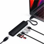 Satechi Type-C Multi-Port Hub 4K Ethernet Slim Black -  Laptop Adapter / HUB στο Twiinshop