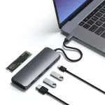Satechi USB-C Hybrid Multiport Adapter with SSD Enclosure Space Gray -  Laptop Adapter / HUB στο Twiinshop