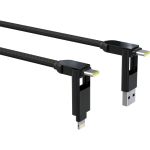 Rolling Square inCharge XL Cable 30cm Black -  Καλώδια στο Twiinshop