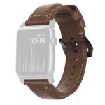 Nomad Strap Traditional Leather Brown Connection Black for Apple Watch 42/44/45/49mm -  Λουράκια για Apple Watch στο Twiinshop