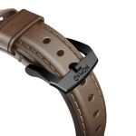 Nomad Strap Traditional Leather Brown Connection Black for Apple Watch 42/44/45/49mm -  Λουράκια για Apple Watch στο Twiinshop