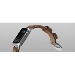 Nomad Strap Traditional Leather Brown Connection Silver for Apple Watch 42/44/45/49mm -  Λουράκια για Apple Watch στο Twiinshop