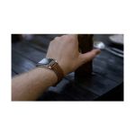 Nomad Strap Traditional Leather Brown Connection Silver for Apple Watch 42/44/45/49mm -  Λουράκια για Apple Watch στο Twiinshop