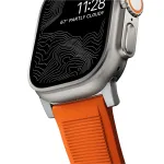 Nomad Rugged Strap Ultra Orange Connector Silver 42/44/45/49mm -  Λουράκια για Apple Watch στο Twiinshop
