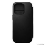 Nomad Modern Leather Folio iPhone 16 Pro Black -  iPhone στο Twiinshop