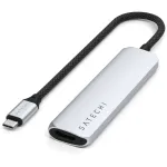 Satechi USB-C 4-in-1 Slim Multiport Adapter 4K Silver -  Laptop Adapter / HUB στο Twiinshop