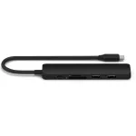 Satechi USB-C 6-in-1 Slim Multiport Adapter 4K Black -  Laptop Adapter / HUB στο Twiinshop