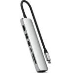 Satechi USB-C 7-in-1 Slim Multi Port Adapter Ethernet Silver -  Laptop Adapter / HUB στο Twiinshop