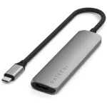 Satechi USB-C 4-in-1 Slim Multiport Adapter 4K Space Grey -  Laptop Adapter / HUB στο Twiinshop