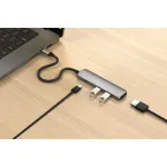 Satechi USB-C 4-in-1 Slim Multiport Adapter 4K Space Grey -  Laptop Adapter / HUB στο Twiinshop
