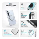 Speck Presidio Perfect-Clear Magnet - Case for Samsung Galaxy S25 / S24 MagSafe (Clear / Chrome Finish / Serene Silver) -  Samsung στο Twiinshop