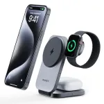 Aukey MagFusion Z 3-in-1 Foldable MagSafe Charging Stand -  Ασύρματοι Φορτιστές στο Twiinshop
