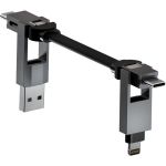 STATIK HexCharge Universal 4-in-1 Fast Charging Cable Black -  Καλώδια στο Twiinshop