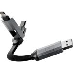 STATIK HexCharge Universal 4-in-1 Fast Charging Cable Black -  Καλώδια στο Twiinshop