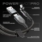 STATIK PowerPivot Pro Braided Rotating USB-C Cable Black 3m -  Καλώδια στο Twiinshop