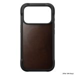 Nomad Rugged Leather Case iPhone 17 Pro Rustic Brown Horween -  iPhone στο Twiinshop