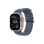 Apple Watch Ultra 3 Titanium Cellular 49mm Natural (Ocean band anchor blue) -  Apple Watch Ultra 3 στο Twiinshop