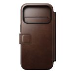 Nomad Modern Leather Folio iPhone 17 Pro Rustic Brown Horween -  iPhone στο Twiinshop