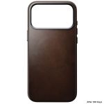 Nomad Traditional Leather Case iPhone 17 Pro Max Rustic Brown Horween -  iPhone στο Twiinshop