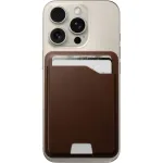Nomad Leather Mag Wallet with Find My Tracking Rustic Brown -  Magsafe Card Holders στο Twiinshop