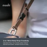 Moshi 2-in-1 Wrist & Body Strap with Adapter - Eco Leather Phone Lanyard (Moss Green) -  Διάφορα Αξεσουάρ στο Twiinshop
