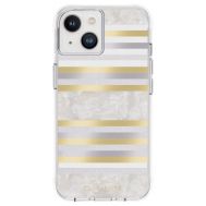 Case-Mate Pearl Stripes MagSafe - Case decorated with mother-of-pearl for iPhone 14 / 13 (Pearl Stripes)