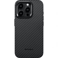 Pitaka MagEZ Case Pro 4 1500D for iPhone 15 Pro Max Black/Grey Twill