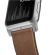 Nomad Strap Modern Leather Brown Connector Silver 42/44/45/49mm -  Λουράκια για Apple Watch στο Twiinshop