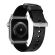 Nomad Strap Modern Leather Black Connector Silver 42/44/45/49mm -  Λουράκια για Apple Watch στο Twiinshop