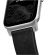 Nomad Strap Modern Leather Black Connector Silver 42/44/45/49mm -  Λουράκια για Apple Watch στο Twiinshop